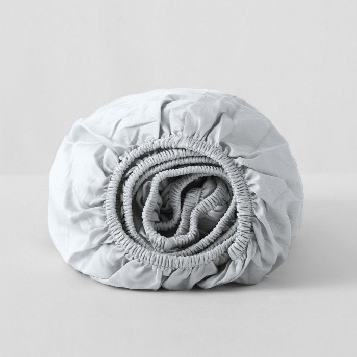 Bajera ajustable algodón gris ártico plegada