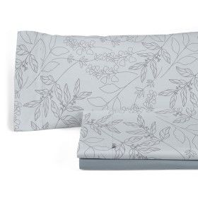 Juego de sábanas estampado Circe acero, presentación