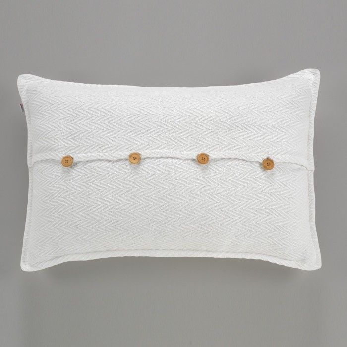 Funda de cojín Maia blanco cojín 50x75