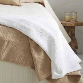 Plaid de algodón Maia blanco detalle