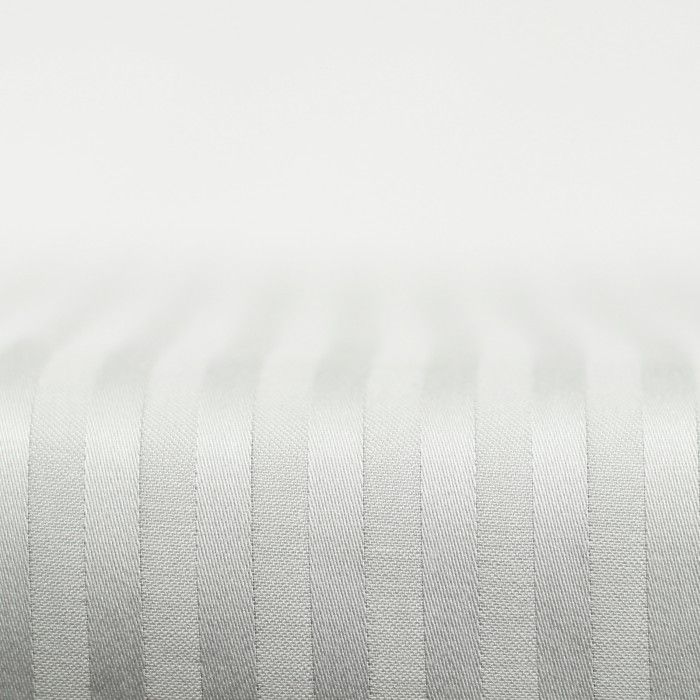 Juego de sábanas satén listado perla