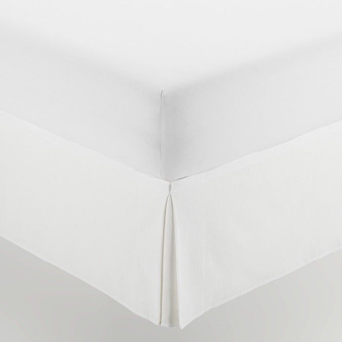 Cubrecanapé con velcro Rústico liso blanco detalle