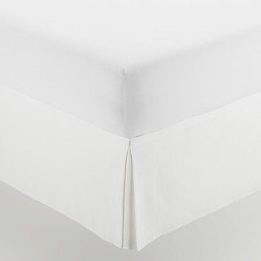 Cubrecanapé con velcro Rústico liso blanco detalle