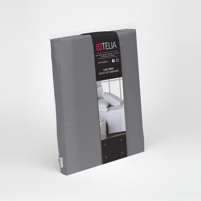 Satén 300 hilos titanio presetnación en bolsa de tela