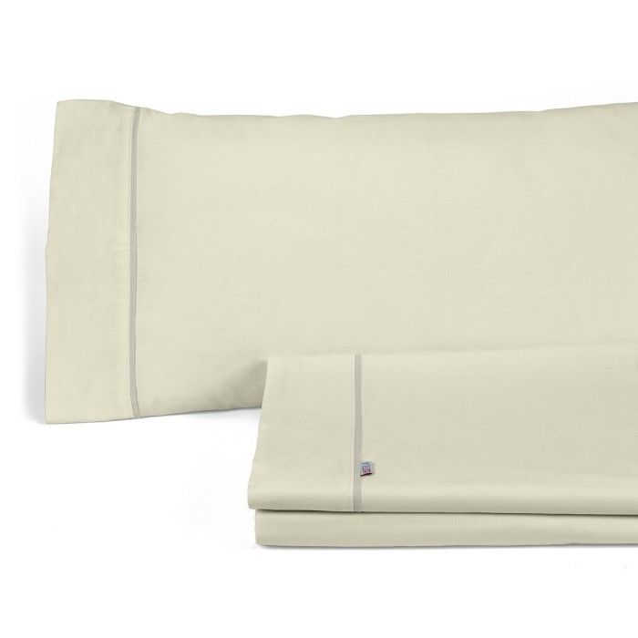 Juego de sábanas liso crema bodegón