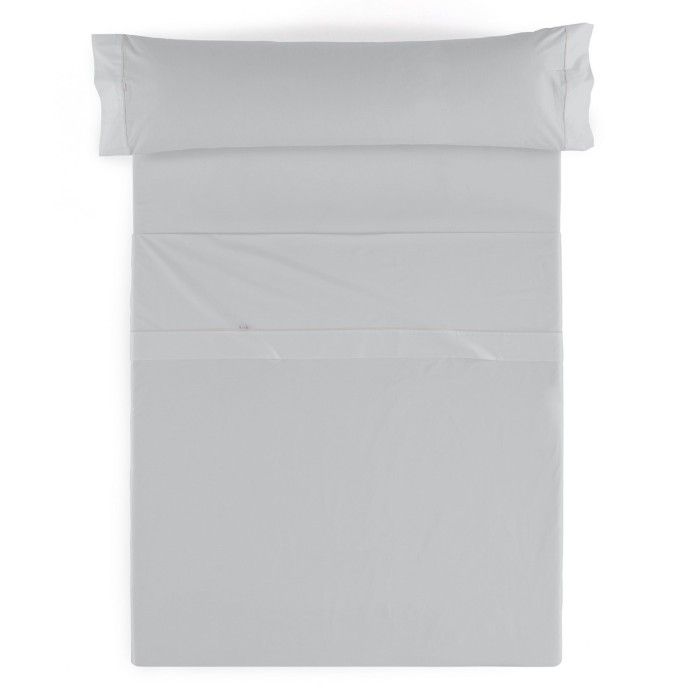 Juego de sábanas liso perla vista cenital