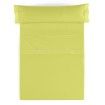 Juego de sábanas liso pistacho vista cenital