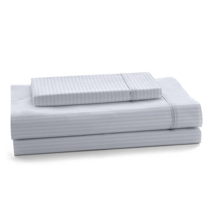 Juego de sábanas satén listado bodegón