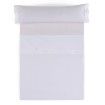 Juego de sábanas percal 200 hilos blanco vista cenital