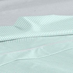 Juego de sábanas 200 hilos Greta aqua diseño a rayas