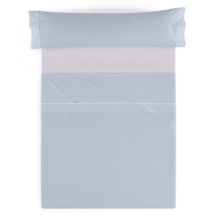 Juego de sábanas 200h Greta azul vista cenital