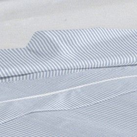 Juego de sábanas 200h Greta azul diseño a rayas