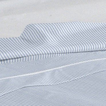 Juego de sábanas 200h Greta azul diseño a rayas