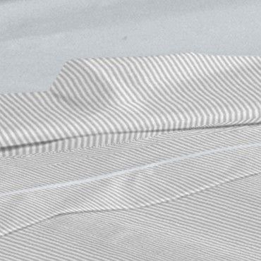 Juego de sábanas 200 hilos Greta perla diseño a rayas