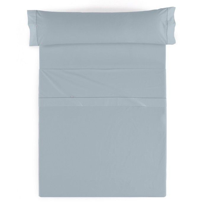 Juego de sábanas algodón 144 hilos plata vista cenital