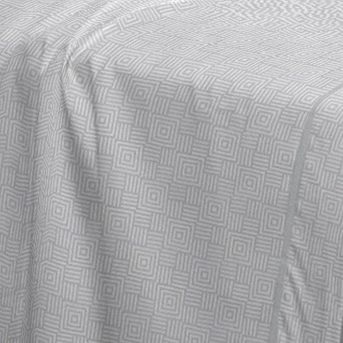 Juego de sábanas algodón Rex perla diseño a rayas