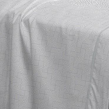 Juego de sábanas algodón Rex perla diseño a rayas