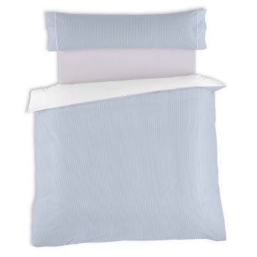 Dúo funda nórdica + almohada Greta azul bodegón