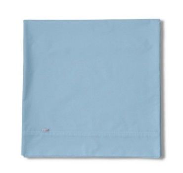 Sábana encimera algodón azul celeste producto plegado