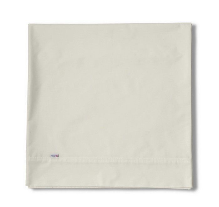 Sábana encimera algodón crema producto plegado