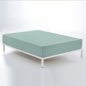 Bajera ajustable algodón aqua escena de cama