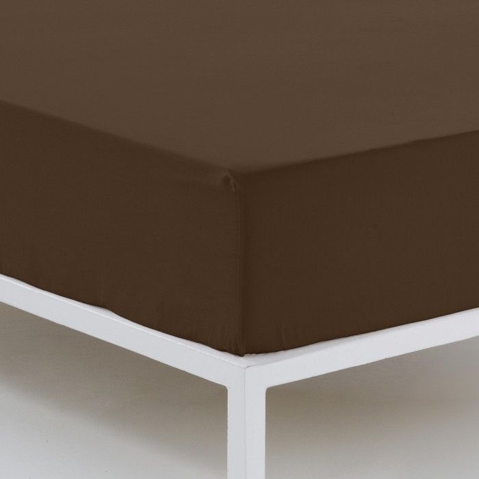 Bajera ajustable percal chocolate detalle de la esquina