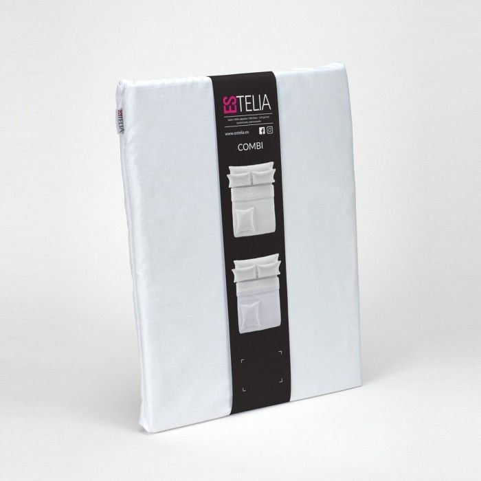 Bajera ajustable satén blanco presentación en bolsa de tela