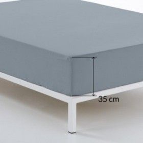 Bajera largo 210 alto 35 cm percal acero detalle de la esquina