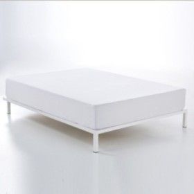Bajera largo 210 alto 35 cm percal blanco escena de cama