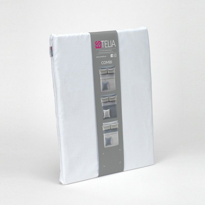 Bajera largo 210 alto 35 cm percal blanco presentación en bolsa de tela