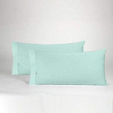 Funda de almohada 50-50 aqua dos piezas abertura lateral