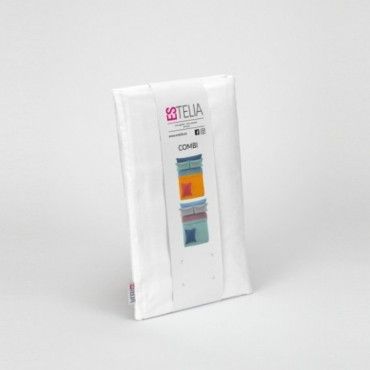 Funda de almohada 50-50 blanco presentación en bolsa de tela