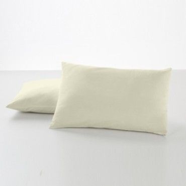 Funda de almohada 50-50 crema dos piezas 50x80 cm