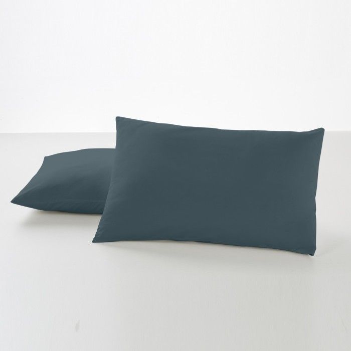 Funda de almohada 50-50 gris dos piezas 50x80 cm