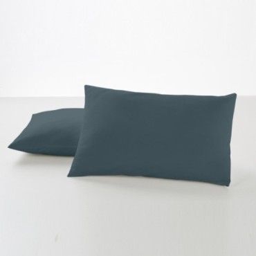 Funda de almohada 50-50 gris dos piezas 50x80 cm
