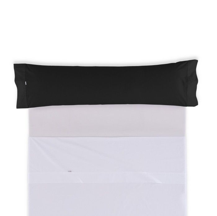 Funda de almohada 50-50 negro una pieza