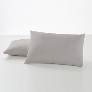 Funda de almohada 50-50 plomo dos piezas 50x80 cm