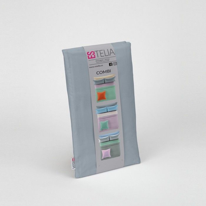 Funda de almohada algodón acero presentación en bolsa de tela