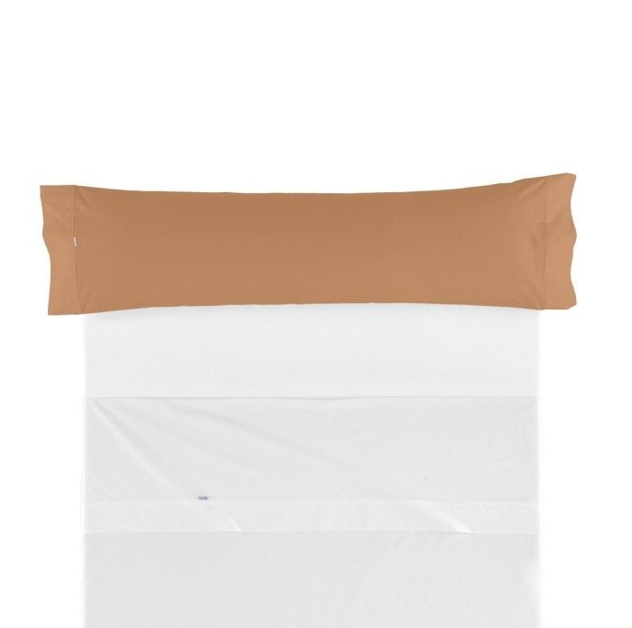 Funda de almohada algodón marrón una pieza