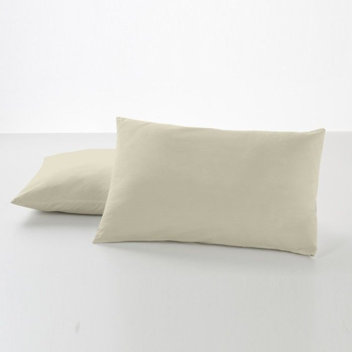 Funda de almohada algodón piedra dos piezas 50x80 cm