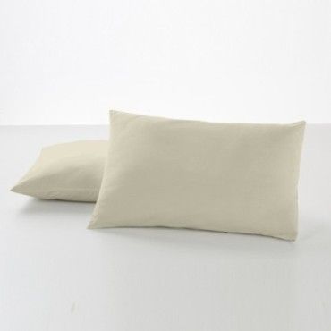 Funda de almohada algodón piedra dos piezas 50x80 cm