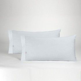 Funda de almohada percal perla dos piezas abertura lateral