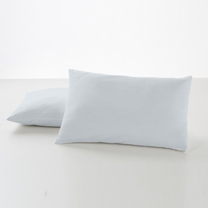 Funda de almohada percal perla dos piezas 50x80 cm