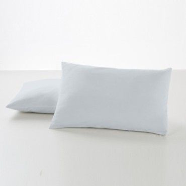 Funda de almohada percal perla dos piezas 50x80 cm