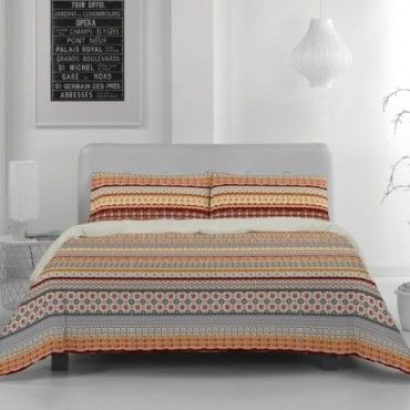 Funda de almohada algodón Siena ocre vista frontal