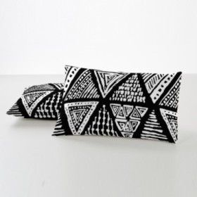 Funda de almohada algodón Yaqui negro artículo