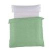 Funda nórdica lisa 50-50 albahaca vista cenital