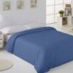 Funda nórdica lisa 50-50 azulón escena de cama