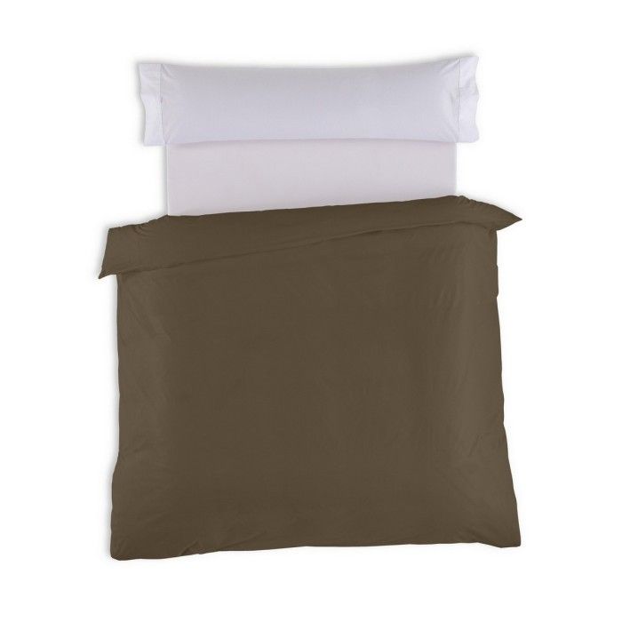Funda nórdica lisa 50-50 musgo vista cenital