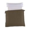 Funda nórdica lisa 50-50 musgo vista cenital